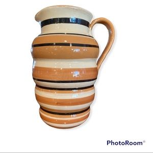 La Gioconda hand painted stoneware pitcher.